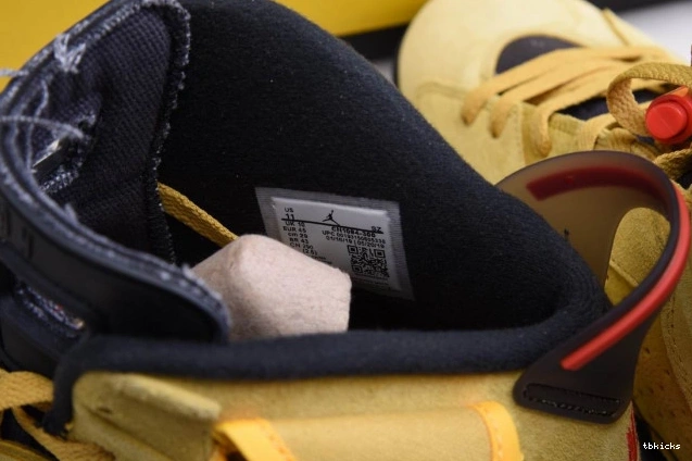 Reps TBK CN1084-300 6 TRAVIS YELLOW X SCOTT AIR JORDAN 0816